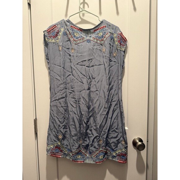 Sundance Women’s Size S  Small Shift Short Dress Embroidered Floral Petite PS - Picture 5 of 5